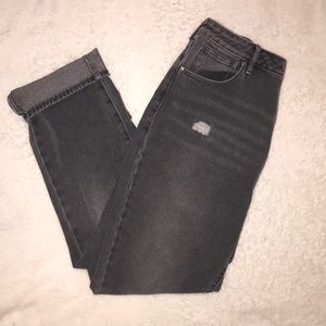 PacSun black wash mom jeans